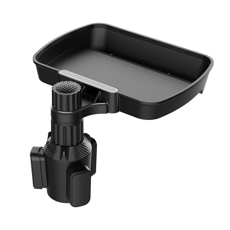 B09 Car Drink Water Cup Holder 360 Degree Rotating Dinner Plate(Black) - Car Drink Holders by PMC TechLife | Online Shopping South Africa | PMC TechLife | Buy Now Pay Later Mobicred