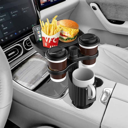 A09 Car Drink Water Cup Holder 360 Degree Rotating Dinner Plate(Black) - Car Drink Holders by PMC Jewellery | Online Shopping South Africa | PMC Jewellery | Buy Now Pay Later Mobicred