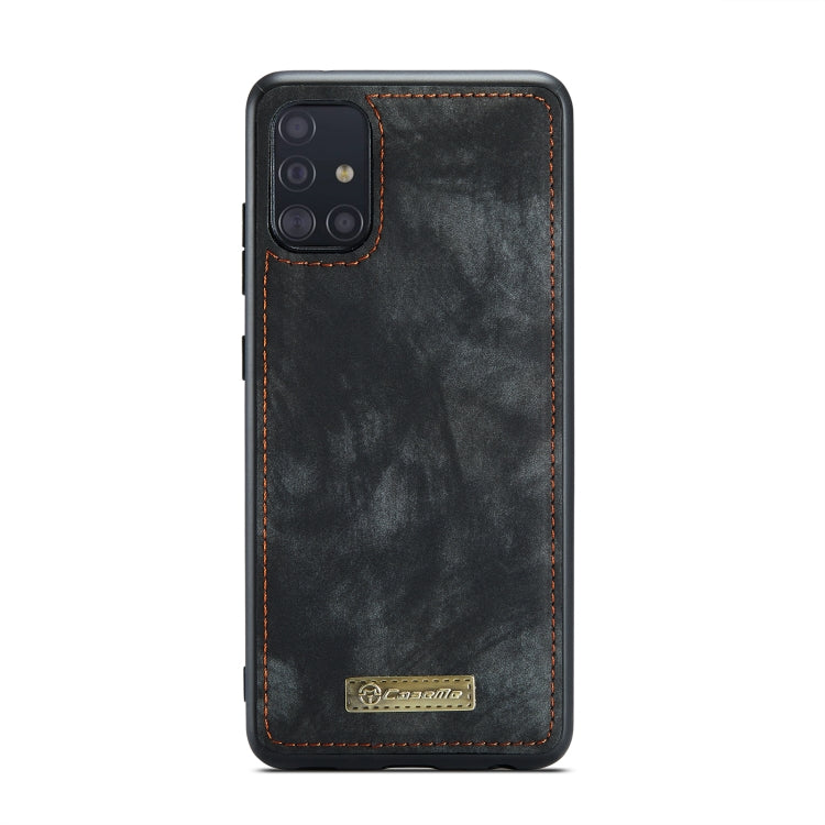 For Galaxy A71 4G CaseMe-008 Detachable Multifunctional Horizontal Flip Leather Case with Card Slot & Holder & Zipper Wallet & Photo Frame(Black) - Galaxy Phone Cases by CaseMe | Online Shopping South Africa | PMC Jewellery | Buy Now Pay Later Mobicred