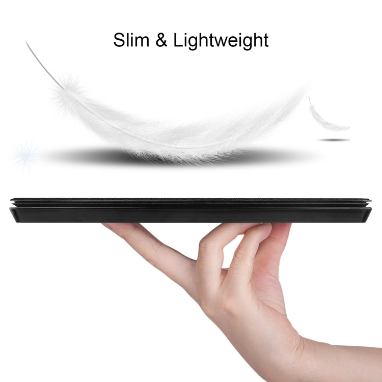 For Microsoft Surface Pro 9 Custer Painted 3-Fold Holder Leather Tablet Case(Big Eye Me) - Microsoft by PMC TechLife | Online Shopping South Africa | PMC TechLife | Buy Now Pay Later Mobicred