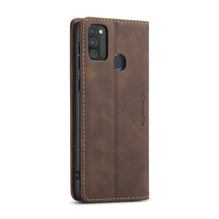 For Galaxy M30S / M21 CaseMe-013 Multifunctional Horizontal Flip Leather Case with Card Slot & Holder & Wallet(Coffee) - Galaxy Phone Cases by CaseMe | Online Shopping South Africa | PMC Jewellery | Buy Now Pay Later Mobicred