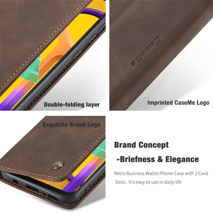 For Galaxy M30S / M21 CaseMe-013 Multifunctional Horizontal Flip Leather Case with Card Slot & Holder & Wallet(Coffee) - Galaxy Phone Cases by CaseMe | Online Shopping South Africa | PMC Jewellery | Buy Now Pay Later Mobicred