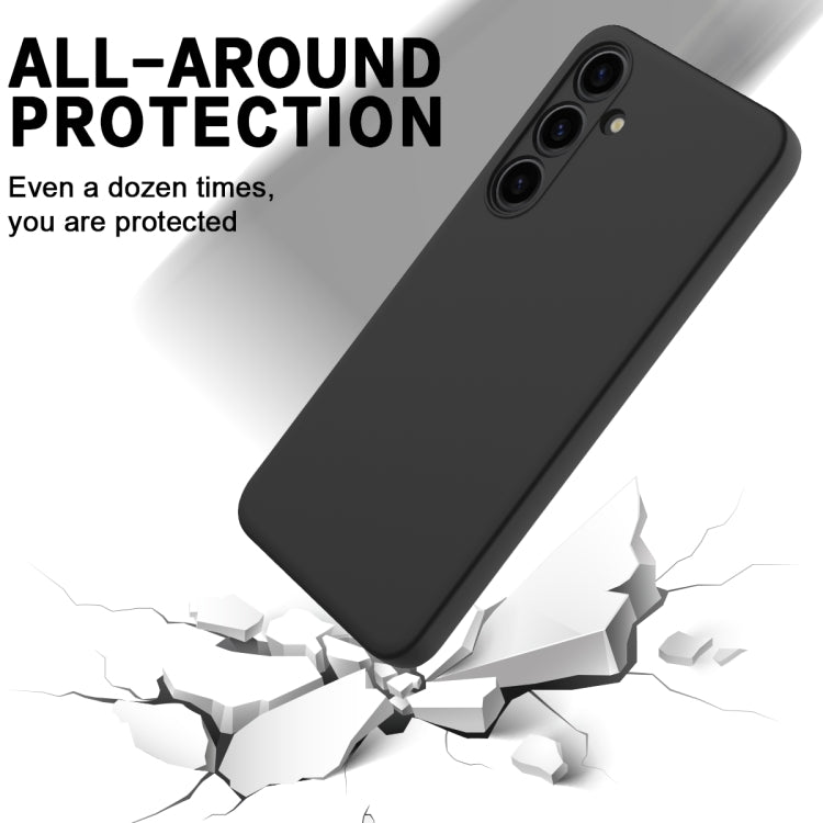 For Samsung Galaxy S24+ 5G Color Liquid Silicone Phone Case(Black) - Galaxy S24+ 5G Cases by PMC TechLife | Online Shopping South Africa | PMC TechLife