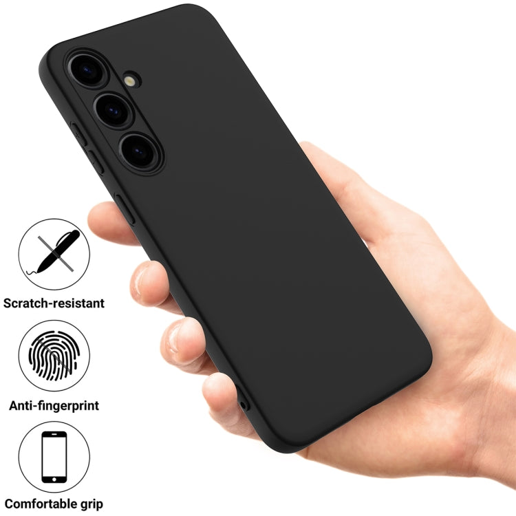 For Samsung Galaxy S24+ 5G Color Liquid Silicone Phone Case(Black) - Galaxy S24+ 5G Cases by PMC TechLife | Online Shopping South Africa | PMC TechLife