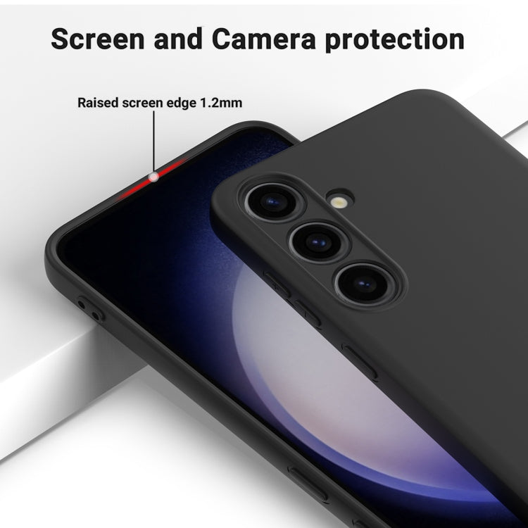 For Samsung Galaxy S24+ 5G Color Liquid Silicone Phone Case(Black) - Galaxy S24+ 5G Cases by PMC TechLife | Online Shopping South Africa | PMC TechLife