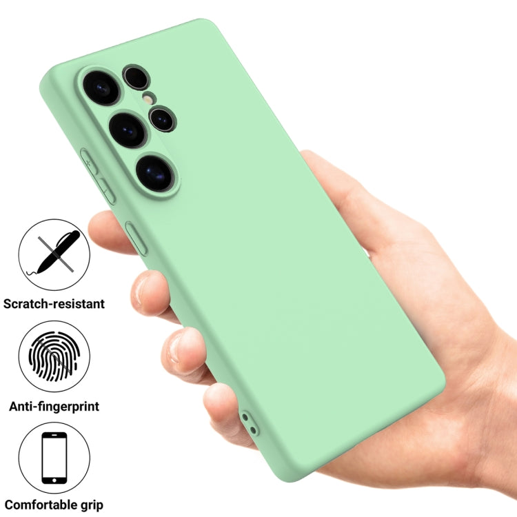 For Samsung Galaxy S25 Ultra Color Liquid Silicone Phone Case(Green) - Galaxy S25 Ultra 5G Cases by PMC Jewellery | Online Shopping South Africa | PMC Jewellery | Buy Now Pay Later Mobicred