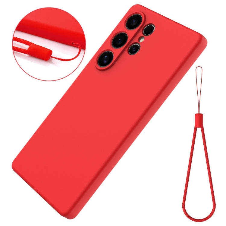 For Samsung Galaxy S25 Ultra Color Liquid Silicone Phone Case(Red) - Galaxy S25 Ultra 5G Cases by PMC Jewellery | Online Shopping South Africa | PMC Jewellery | Buy Now Pay Later Mobicred