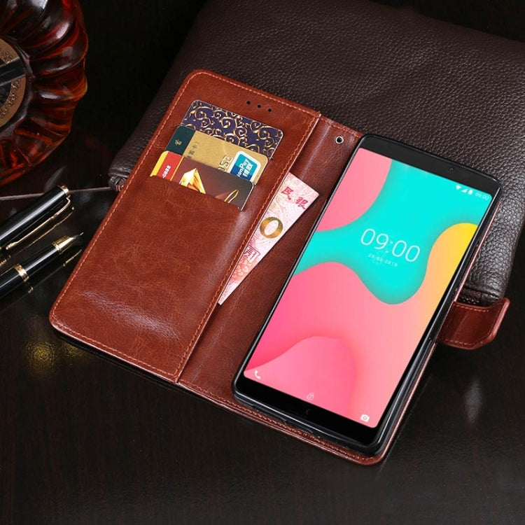 For Wiko Y60 idewei Crazy Horse Texture Horizontal Flip Leather Case with Holder & Card Slots & Wallet(Brown) - Wiko by idewei | Online Shopping South Africa | PMC Jewellery | Buy Now Pay Later Mobicred