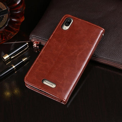 For Wiko Y80 idewei Crazy Horse Texture Horizontal Flip Leather Case with Holder & Card Slots & Wallet(Brown) - Wiko by idewei | Online Shopping South Africa | PMC Jewellery | Buy Now Pay Later Mobicred