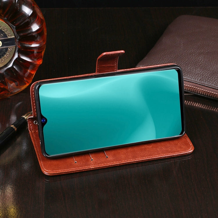 For Blackview A60 idewei Crazy Horse Texture Horizontal Flip Leather Case with Holder & Card Slots & Wallet(Brown) - More Brand by idewei | Online Shopping South Africa | PMC TechLife | Buy Now Pay Later Mobicred