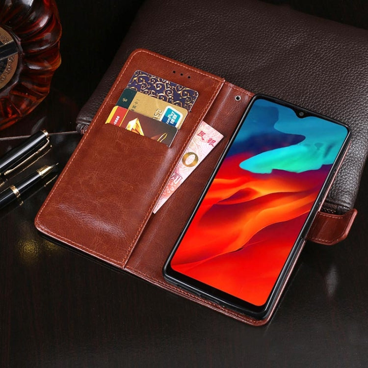 For Blackview A80 Pro idewei Crazy Horse Texture Horizontal Flip Leather Case with Holder & Card Slots & Wallet(Sky Blue) - More Brand by idewei | Online Shopping South Africa | PMC Jewellery | Buy Now Pay Later Mobicred