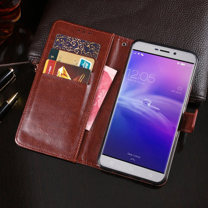 For Blackview R7 idewei Crazy Horse Texture Horizontal Flip Leather Case with Holder & Card Slots & Wallet(Rose Red) - More Brand by idewei | Online Shopping South Africa | PMC Jewellery | Buy Now Pay Later Mobicred