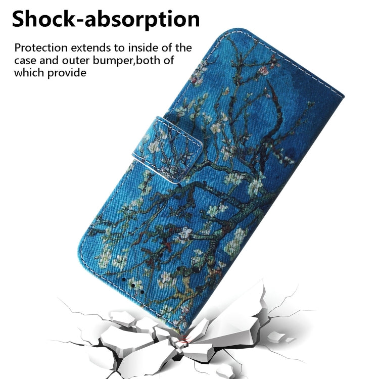 For OPPO A58 Coloured Drawing Flip Leather Phone Case(Apricot) - OPPO Cases by PMC TechLife | Online Shopping South Africa | PMC TechLife