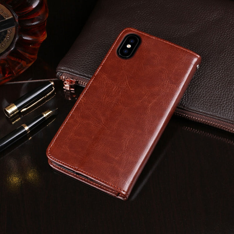 For Doogee X55 idewei  Crazy Horse Texture Horizontal Flip Leather Case with Holder & Card Slots & Wallet(Red) - More Brand by idewei | Online Shopping South Africa | PMC Jewellery | Buy Now Pay Later Mobicred