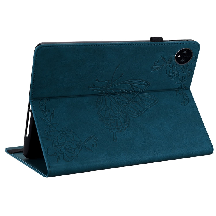 For Huawei MatePad Pro 11 2022 Butterfly Flower Embossed Leather Tablet Case(Blue) - Huawei by PMC TechLife | Online Shopping South Africa | PMC TechLife | Buy Now Pay Later Mobicred