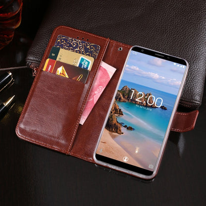 For Oukitel C11 Pro idewei  Crazy Horse Texture Horizontal Flip Leather Case with Holder & Card Slots & Wallet(Dark Blue) - More Brand by idewei | Online Shopping South Africa | PMC Jewellery | Buy Now Pay Later Mobicred