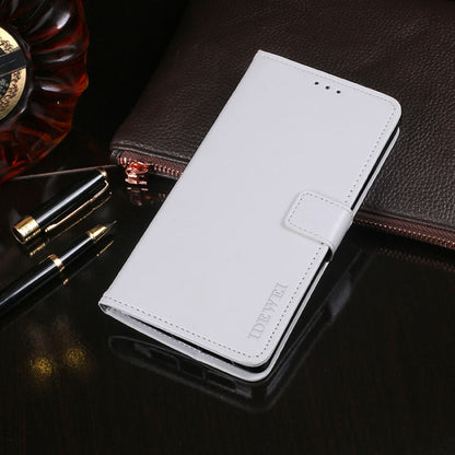 For Oukitel C16 Pro idewei  Crazy Horse Texture Horizontal Flip Leather Case with Holder & Card Slots & Wallet(White) - More Brand by idewei | Online Shopping South Africa | PMC Jewellery | Buy Now Pay Later Mobicred