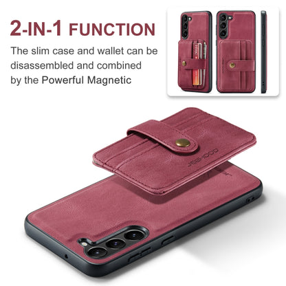 For Samsung Galaxy S24 5G JEEHOOD RFID Blocking Anti-Theft Magnetic Phone Case(Red) - Galaxy S24 5G Cases by JEEHOOD | Online Shopping South Africa | PMC Jewellery | Buy Now Pay Later Mobicred