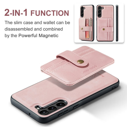 For Samsung Galaxy S24+ 5G JEEHOOD RFID Blocking Anti-Theft Magnetic Phone Case(Pink) - Galaxy S24+ 5G Cases by JEEHOOD | Online Shopping South Africa | PMC Jewellery | Buy Now Pay Later Mobicred