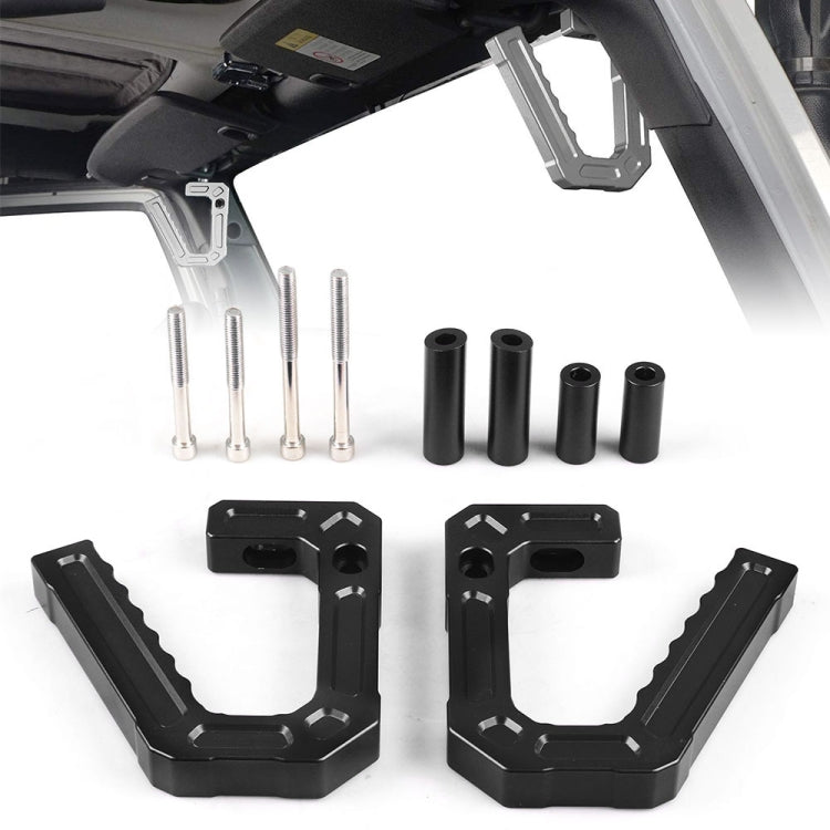 For Jeep Wrangler JK 2007-2018 Car Modification Aluminum Interior Handle(Silver) - Door Handles by PMC TechLife | Online Shopping South Africa | PMC TechLife | Buy Now Pay Later Mobicred