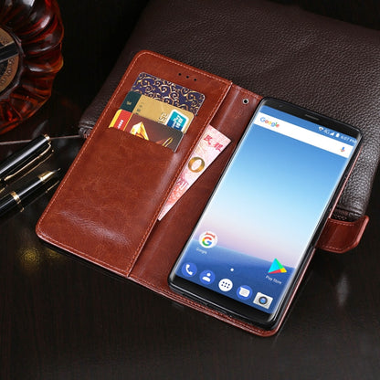 For Ulefone MIX 2 idewei  Crazy Horse Texture Horizontal Flip Leather Case with Holder & Card Slots & Wallet(Red) - More Brand by idewei | Online Shopping South Africa | PMC Jewellery | Buy Now Pay Later Mobicred