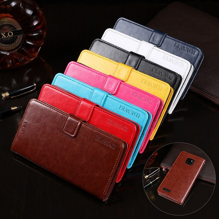 For Ulefone Note 7 idewei  Crazy Horse Texture Horizontal Flip Leather Case with Holder & Card Slots & Wallet(Dark Blue) - Ulefone Cases by idewei | Online Shopping South Africa | PMC Jewellery | Buy Now Pay Later Mobicred