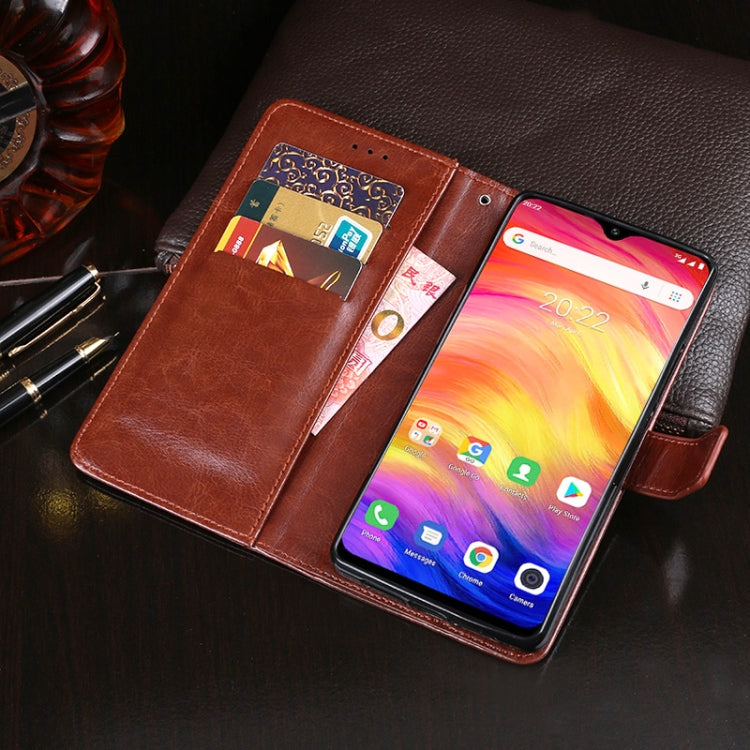 For Ulefone Note 7 idewei  Crazy Horse Texture Horizontal Flip Leather Case with Holder & Card Slots & Wallet(Red) - Ulefone Cases by idewei | Online Shopping South Africa | PMC Jewellery | Buy Now Pay Later Mobicred