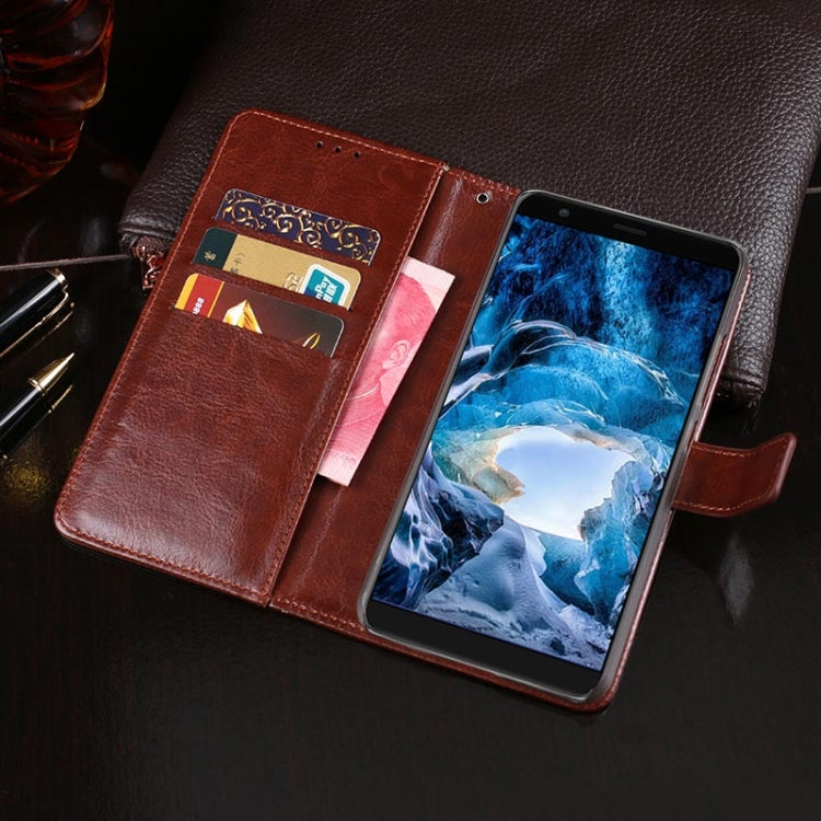 For Ulefone S1 idewei  Crazy Horse Texture Horizontal Flip Leather Case with Holder & Card Slots & Wallet(Black) - More Brand by idewei | Online Shopping South Africa | PMC Jewellery | Buy Now Pay Later Mobicred