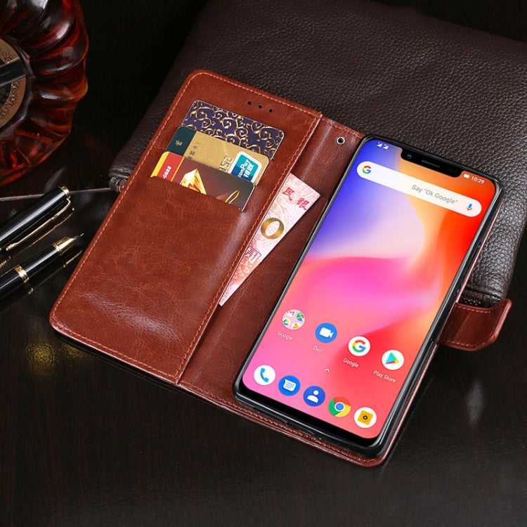 For Ulefone S10 Pro idewei  Crazy Horse Texture Horizontal Flip Leather Case with Holder & Card Slots & Wallet(Brown) - More Brand by idewei | Online Shopping South Africa | PMC Jewellery | Buy Now Pay Later Mobicred