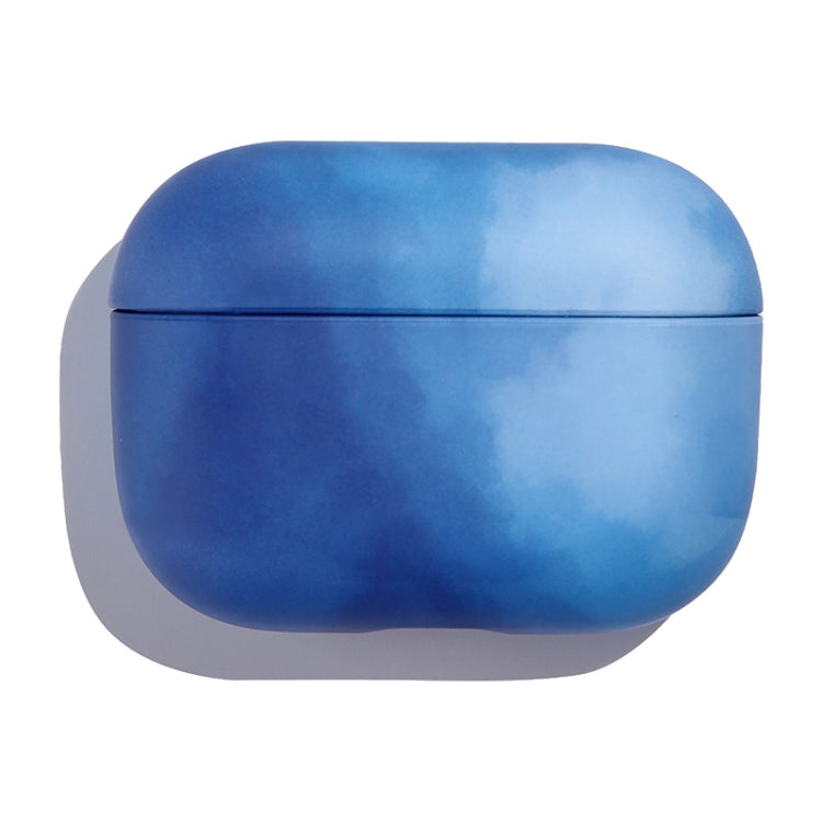 For AirPods Pro Ink Painting Water Sticker PC Earphone Case(Sea Blue) - For AirPods Pro by PMC Jewellery | Online Shopping South Africa | PMC Jewellery | Buy Now Pay Later Mobicred