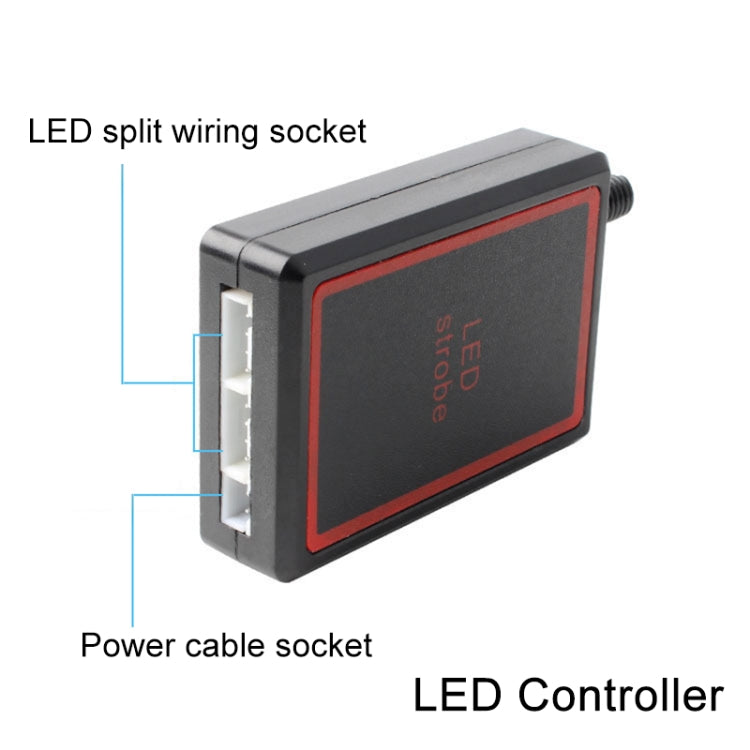 4 in 1 Car 16LEDs Grille Flash Lights Warning Lights with Wireless Remote Control(Blue) - Warning Lights by PMC TechLife | Online Shopping South Africa | PMC TechLife | Buy Now Pay Later Mobicred