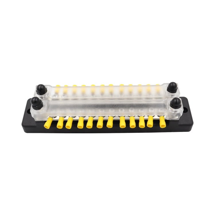 CP-3025 150A 12-48V RV Yacht Double-row 12-way Busbar with 28pcs Terminals(Black) - Booster Cable & Clip by PMC Jewellery | Online Shopping South Africa | PMC Jewellery | Buy Now Pay Later Mobicred