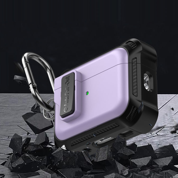 For AirPods Pro 2 Signal Flag Wireless Earphones Case with Security Lock(Black) - For AirPods Pro 2 by PMC Jewellery | Online Shopping South Africa | PMC Jewellery | Buy Now Pay Later Mobicred