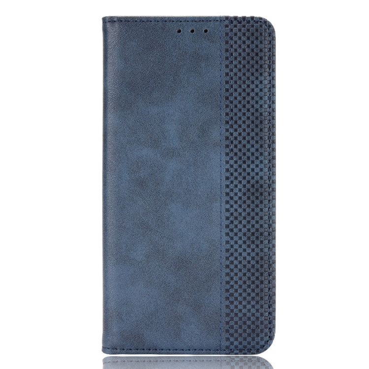 For Blackview BV7200 Magnetic Buckle Retro Texture Leather Phone Case(Blue) - More Brand by PMC Jewellery | Online Shopping South Africa | PMC Jewellery | Buy Now Pay Later Mobicred