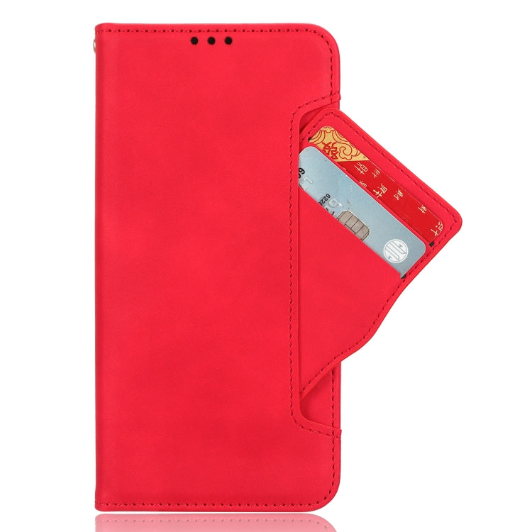 For Blackview A52 Skin Feel Calf Texture Card Slots Leather Phone Case(Red) - More Brand by PMC TechLife | Online Shopping South Africa | PMC TechLife | Buy Now Pay Later Mobicred