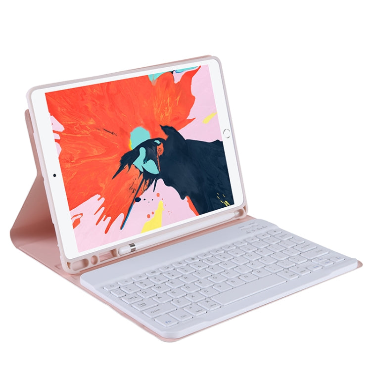 T102B For iPad Air / Pro 10.5 inch (2019) TPU Candy Color Ultra-thin Bluetooth Keyboard Tablet Case with Stand & Pen Slot(Pink) - Universal by PMC Jewellery | Online Shopping South Africa | PMC Jewellery