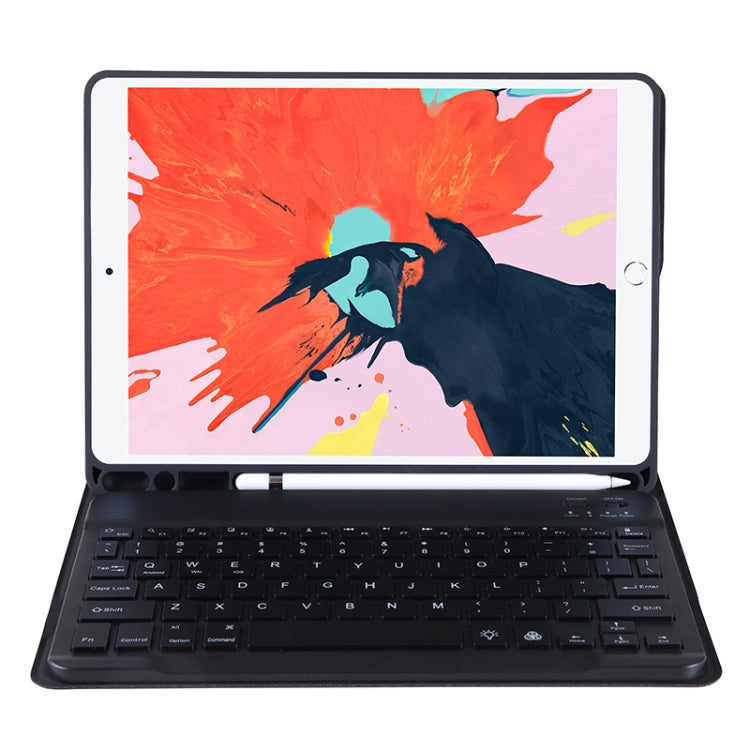 T07BB For iPad 9.7 inch / iPad Pro 9.7 inch / iPad Air 2 / Air (2018 & 2017) TPU Candy Color Ultra-thin Bluetooth Keyboard Tablet Case with Stand & Pen Slot(Black) - Universal by PMC Jewellery | Online Shopping South Africa | PMC Jewellery