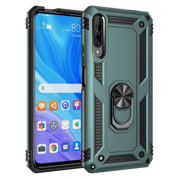 For Huawei Y9s Shockproof TPU + PC Protective Case with 360 Degree Rotating Holder(Green) - free shipping - PMC TechLife - Order now!
