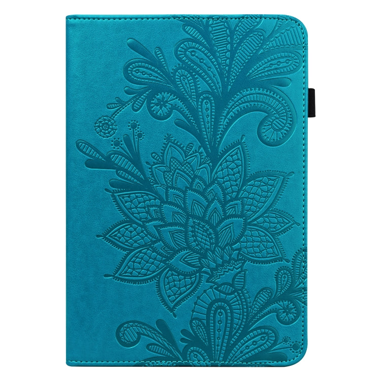 For Lenovo Pad Pro 2022 11.2 inch / Tab P11 Pro Gen 2 Lace Flower Embossing Pattern Leather Tablet Case(Blue) - free shipping - PMC TechLife - Order now!