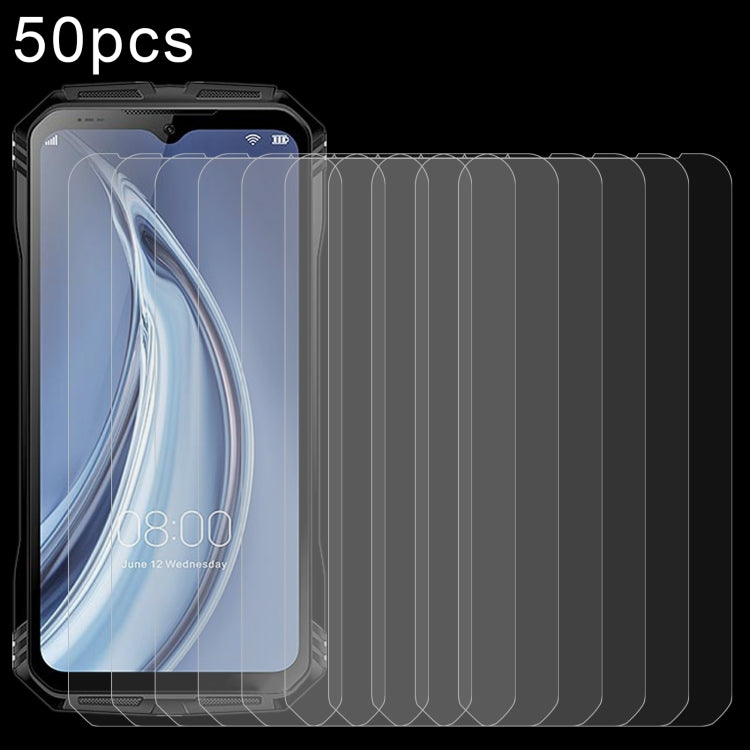 For Doogee S100 50pcs 0.26mm 9H 2.5D Tempered Glass Film - For Doogee by PMC Jewellery | Online Shopping South Africa | PMC Jewellery | Buy Now Pay Later Mobicred