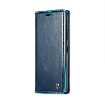 For Samsung Galaxy A34 5G CaseMe 003 Crazy Horse Texture Leather Phone Case(Blue) - Galaxy Phone Cases by CaseMe | Online Shopping South Africa | PMC Jewellery | Buy Now Pay Later Mobicred