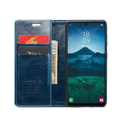 For Samsung Galaxy A34 5G CaseMe 003 Crazy Horse Texture Leather Phone Case(Blue) - Galaxy Phone Cases by CaseMe | Online Shopping South Africa | PMC Jewellery | Buy Now Pay Later Mobicred