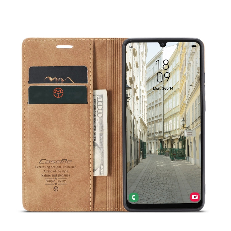 For Samsung Galaxy A34 5G CaseMe 013 Multifunctional Horizontal Flip Leather Phone Case(Brown) - free shipping - PMC TechLife - Order now!