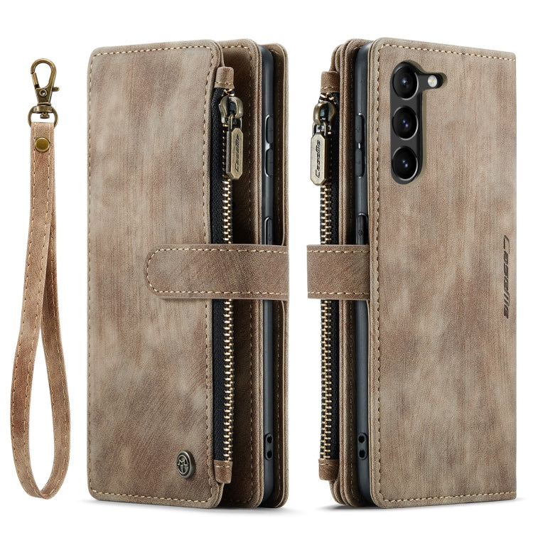 For Samsung Galaxy S23 5G CaseMe C30 Multifunctional Leather Phone Case(Brown) - Galaxy S23 5G Cases by CaseMe | Online Shopping South Africa | PMC Jewellery | Buy Now Pay Later Mobicred