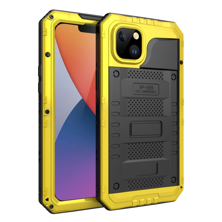 For iPhone 14 Plus RedPepper Wolf 360 Full Body Rugged Life Waterproof Phone Case(Yellow) - free shipping - PMc TechLife - Order now!