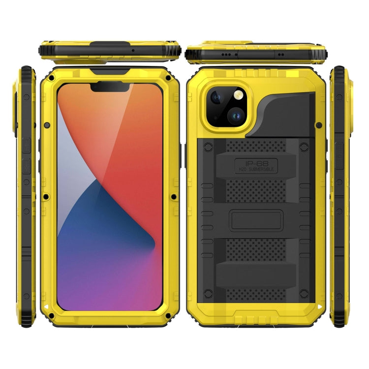 For iPhone 14 Plus RedPepper Wolf 360 Full Body Rugged Life Waterproof Phone Case(Yellow) - free shipping - PMc TechLife - Order now!