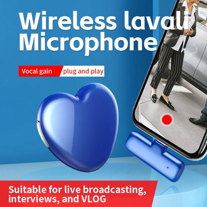 JNN A6 USB-C/Type-C Interface Wireless Lavalier Microphone, Specification:2 Mic(Blue) - Microphone by PMC Jewellery | Online Shopping South Africa | PMC Jewellery | Buy Now Pay Later Mobicred