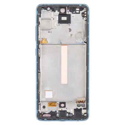 For Samsung Galaxy A52 4G SM-A525 6.43 inch OLED LCD Screen Digitizer Full Assembly with Frame (Blue) - LCD Screen by PMC Jewellery | Online Shopping South Africa | PMC Jewellery | Buy Now Pay Later Mobicred