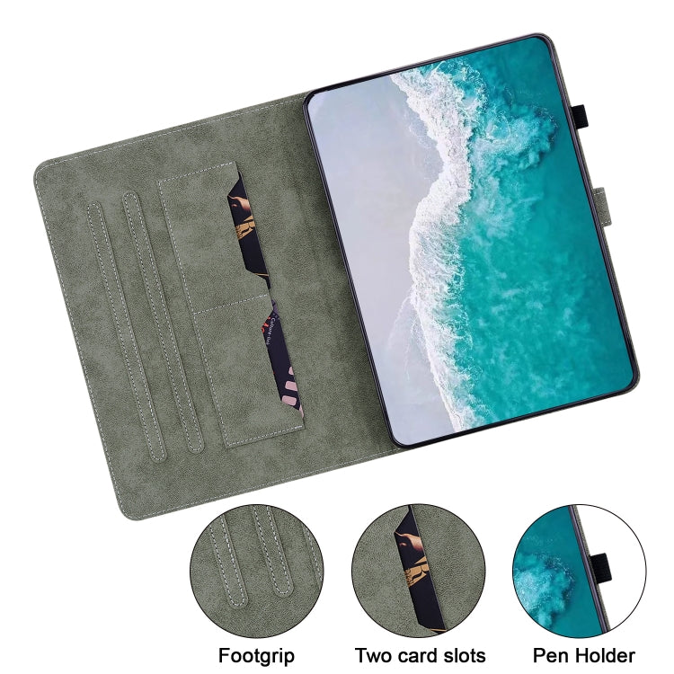 For Honor Pad V8 Pro Tiger Pattern Flip Leather Tablet Case(Grey) - Honor by PMC TechLife | Online Shopping South Africa | PMC TechLife | Buy Now Pay Later Mobicred