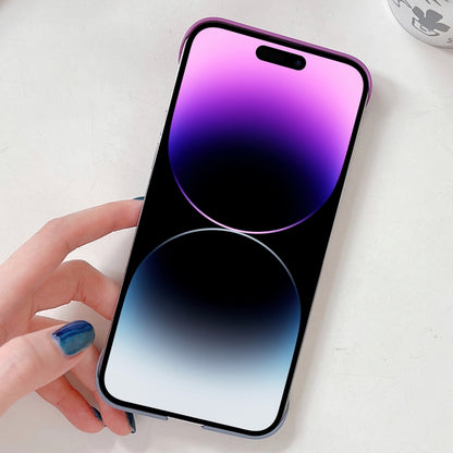 For iPhone 14 Frameless Skin Feel Gradient Phone Case(Light Purple + Light Blue) - iPhone 14 Cases by PMC Jewellery | Online Shopping South Africa | PMC Jewellery | Buy Now Pay Later Mobicred